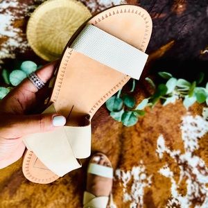 Dolce Vita Tan Leather Strappy Sandals